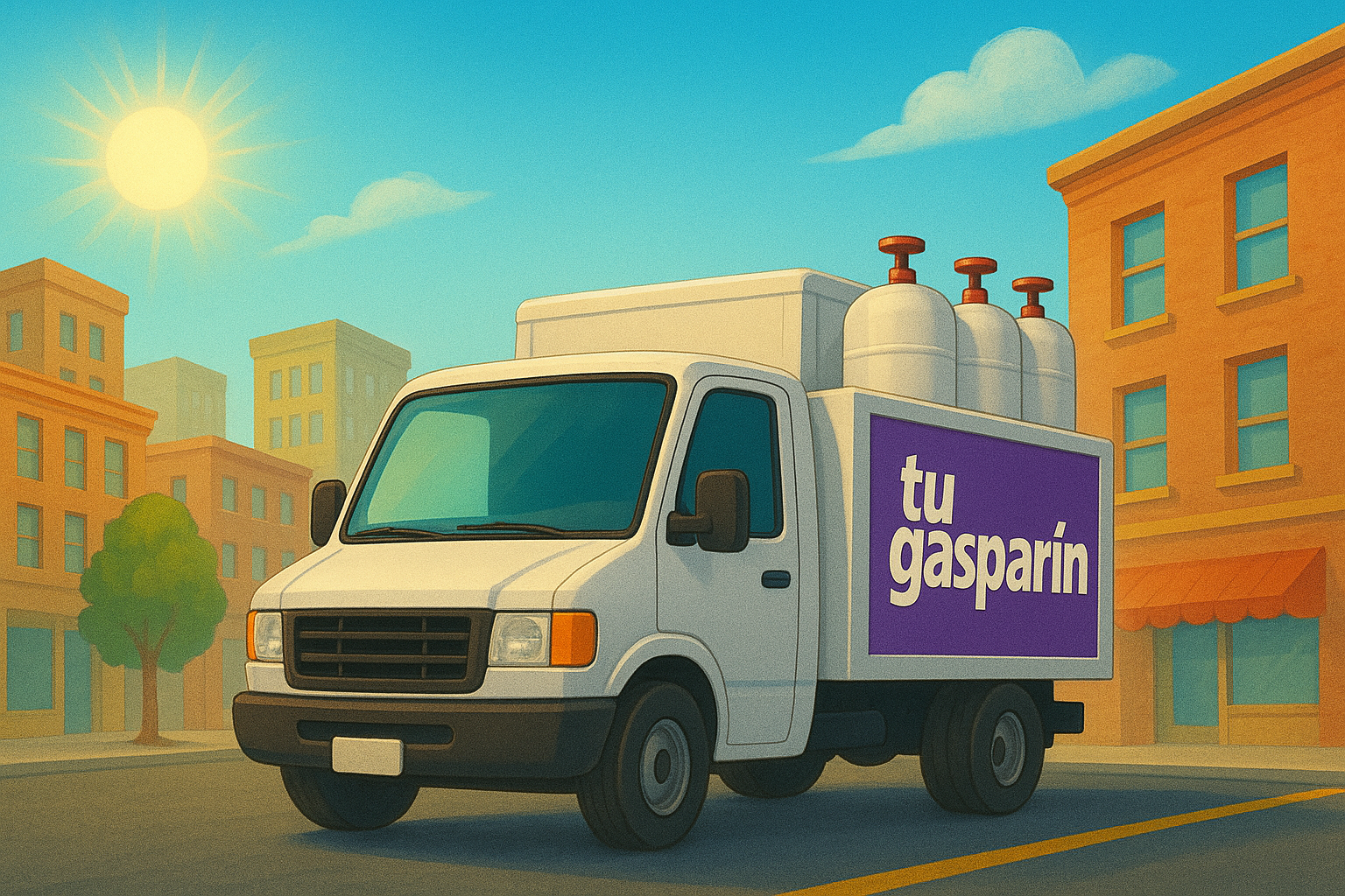 Camión de reparto Gasparin Gasco