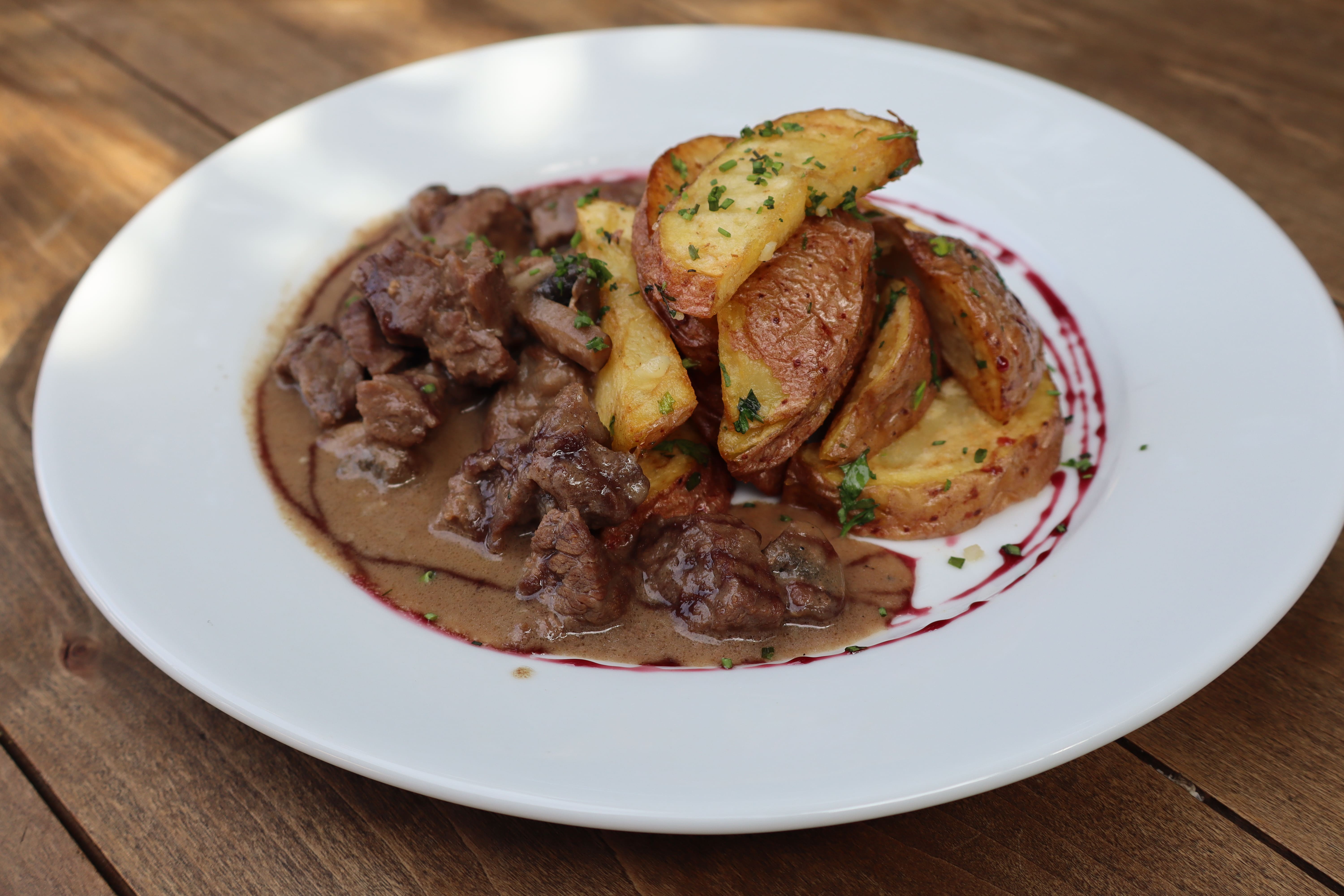 Strogonoff con Papas