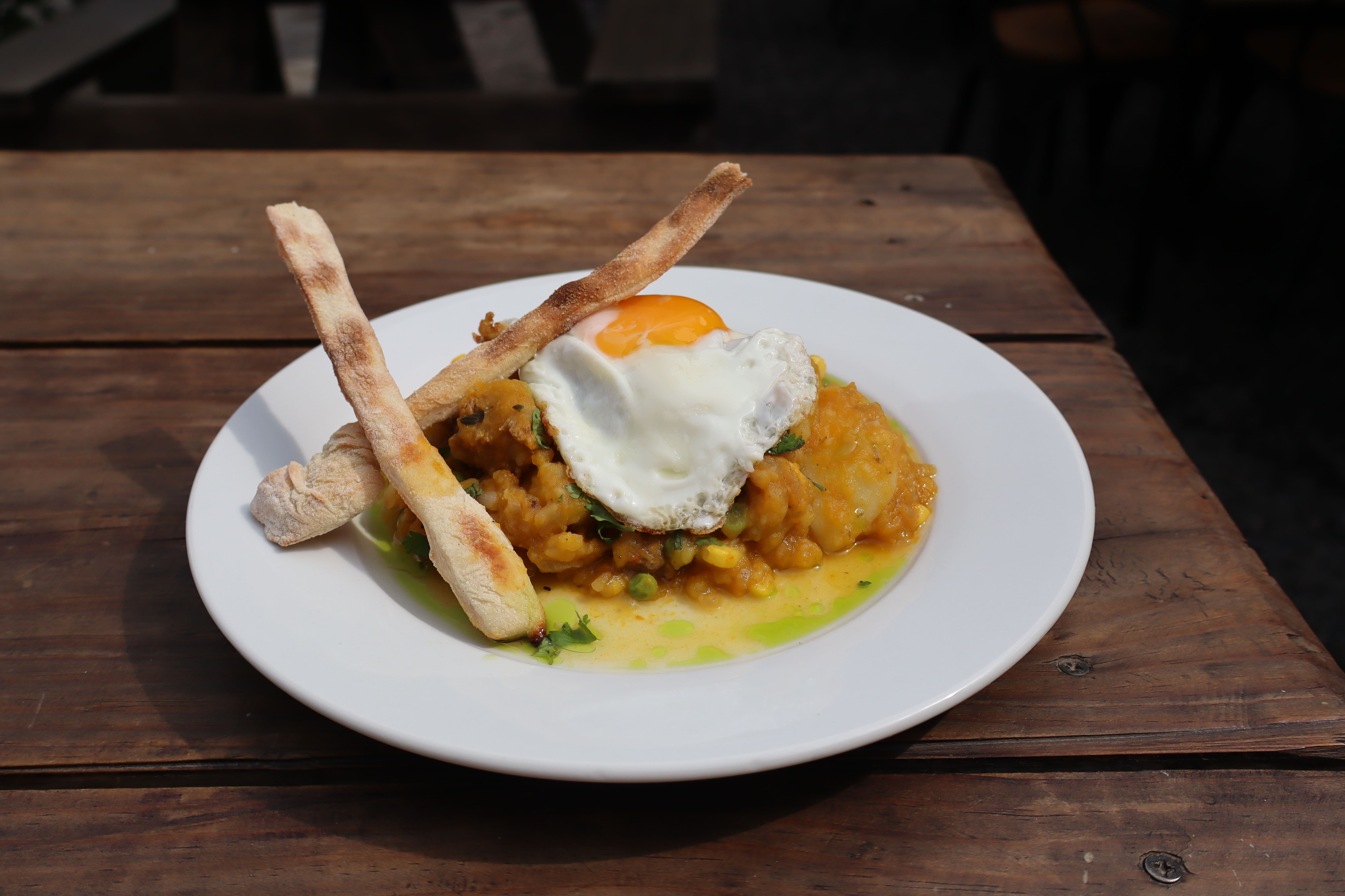 Charquicán con Huevo