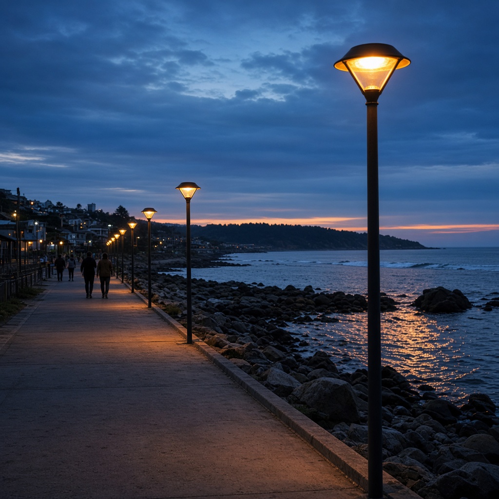 Proyecto de luminarias en Constitución